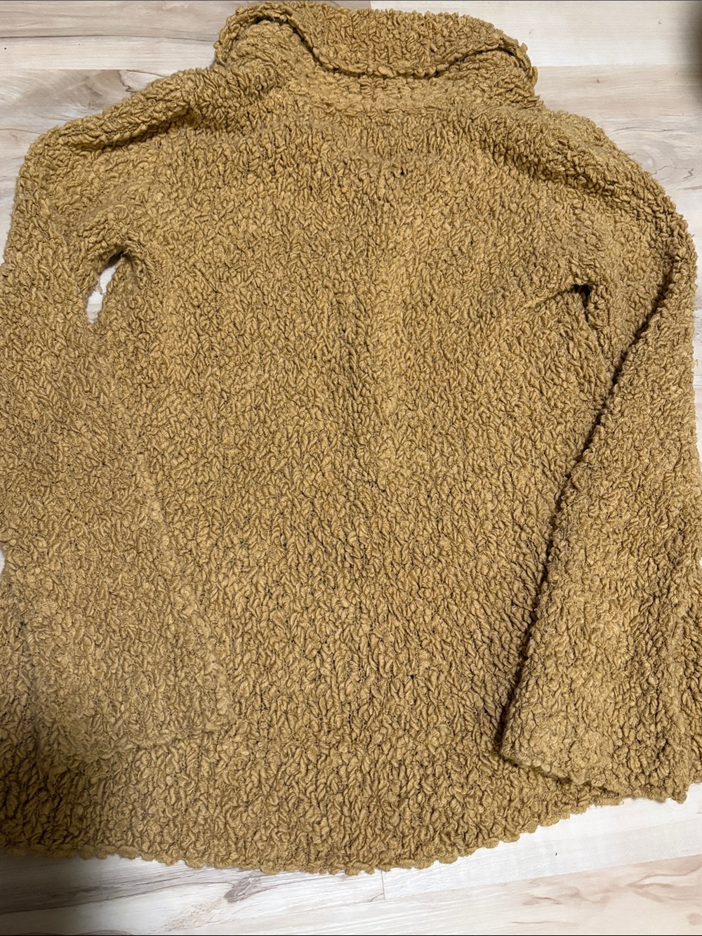 Free People Wool Blend Boucle Single Button Cardigan Jacket Small boho festival - Picture 5 of 5